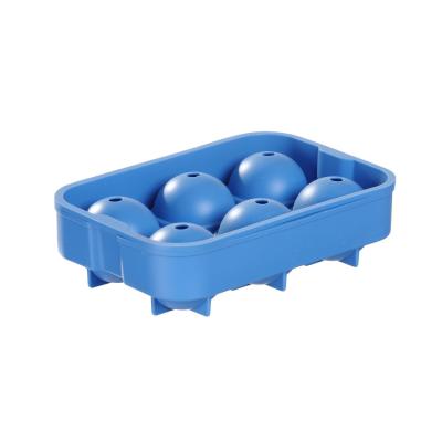 Forma na kostky ledu ve tvaru koule, BarUp, Modrá, 180x125x(H)50mm | 679029